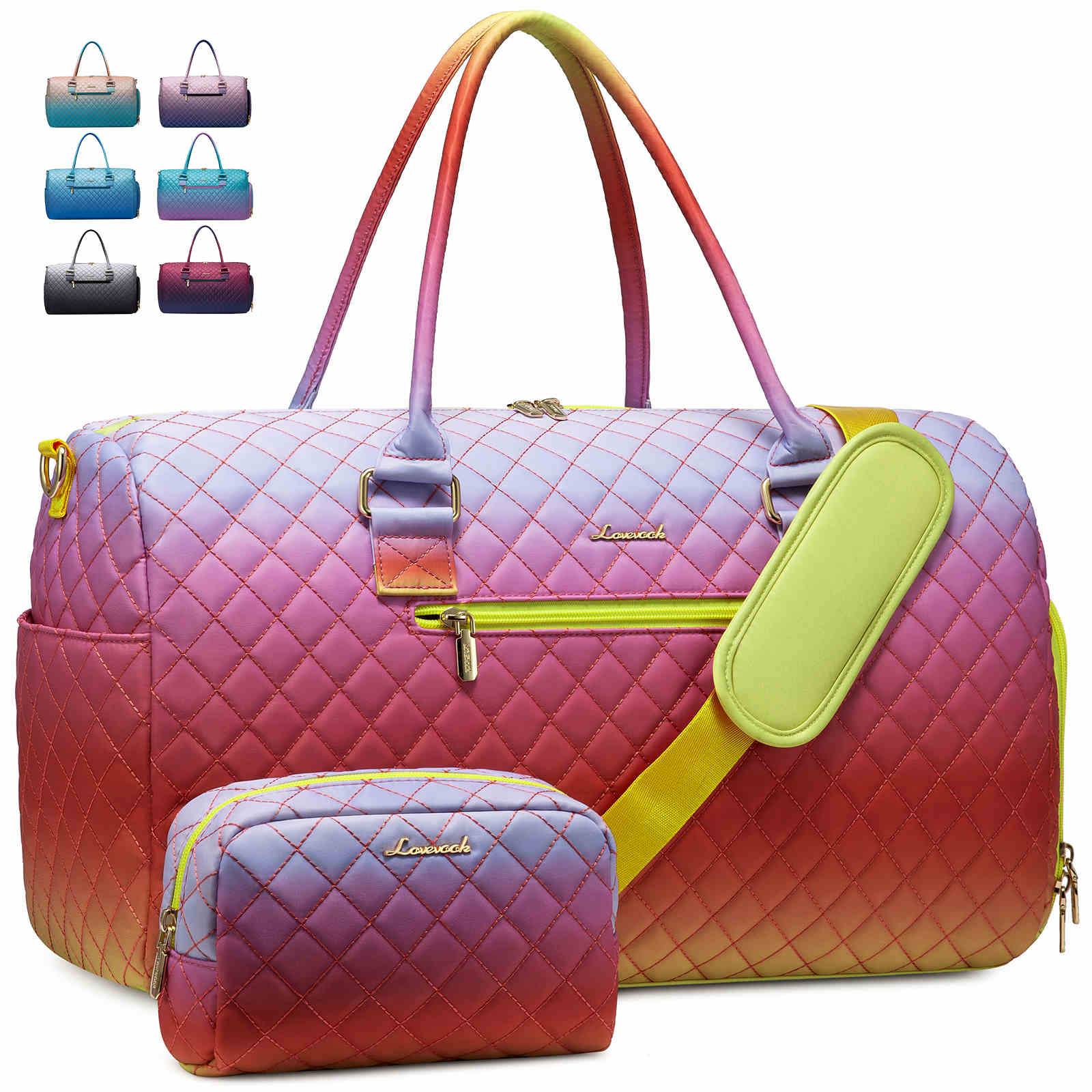 LOVECM Sequins Duffle Bag For Women