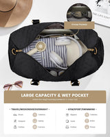 2Pcs Dufflel Bag with Toiletry Bag