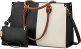 2-teilige Vintage-Laptoptasche aus Leder, 15,6“ 