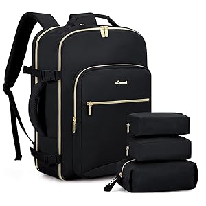 4Pcs, 40/50L Freyja Laptop Travel Backpack, 17" 18"