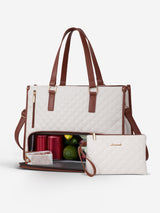 2Pcs Lunch Tote Shoulder Bag, 15.6"