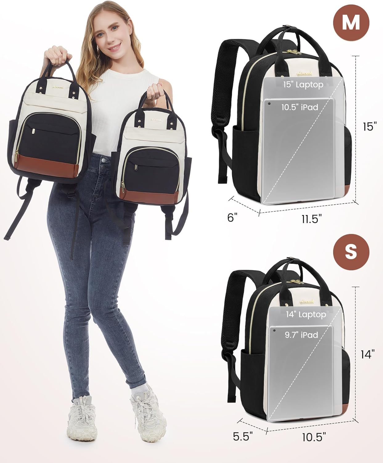 Mini Fashion Backpack, 14" 15"