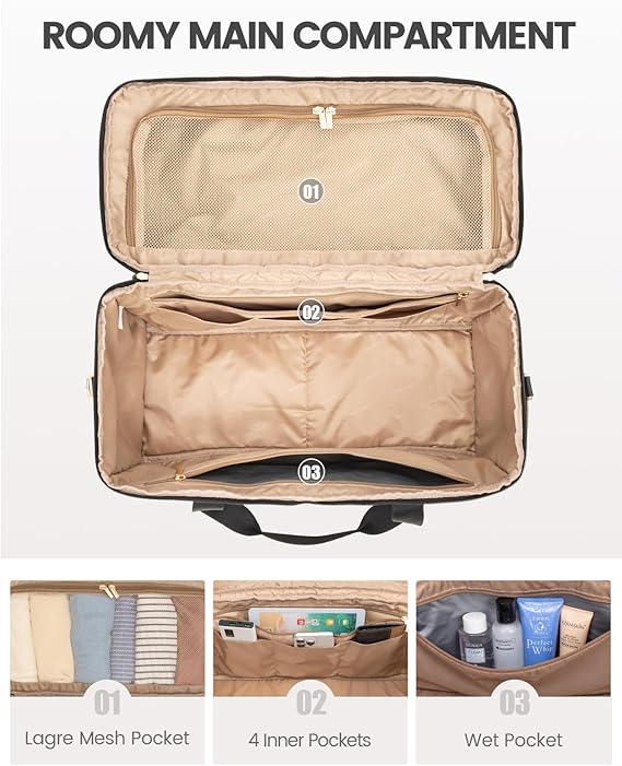 3Pcs Carry On Duffel Bag