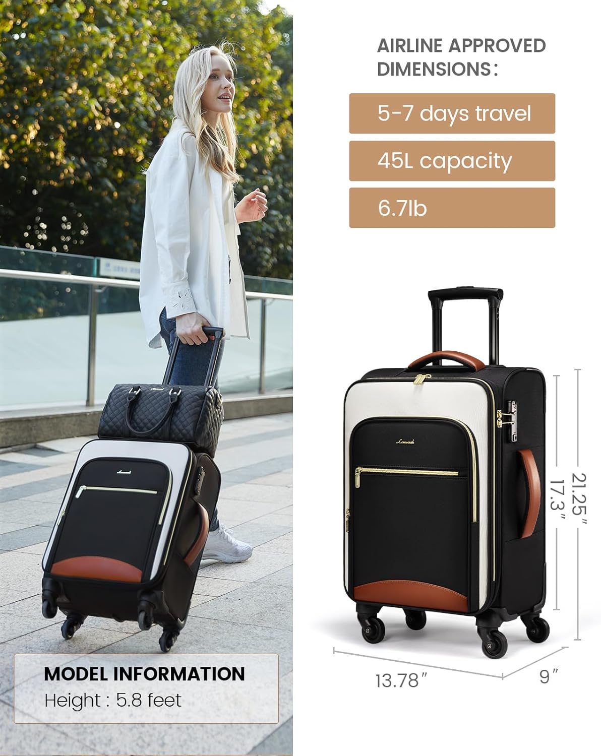 Carry on Suitcase 20 Inch(US ONLY)