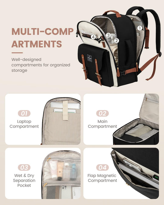 40L/50L Cute Travel Backpack 4Pcs