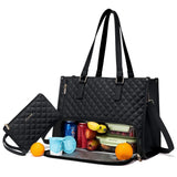 2Pcs Lunch Tote Shoulder Bag, 15.6"