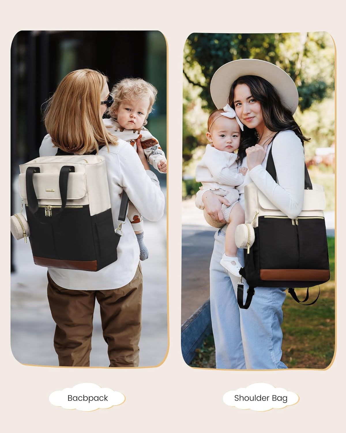 2Pcs Diaper Backpack - Urban 3