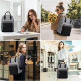 LOVEVOOK Laptop-Rucksack für Damen, Macaron-Farben, passend für 15,6 Zoll