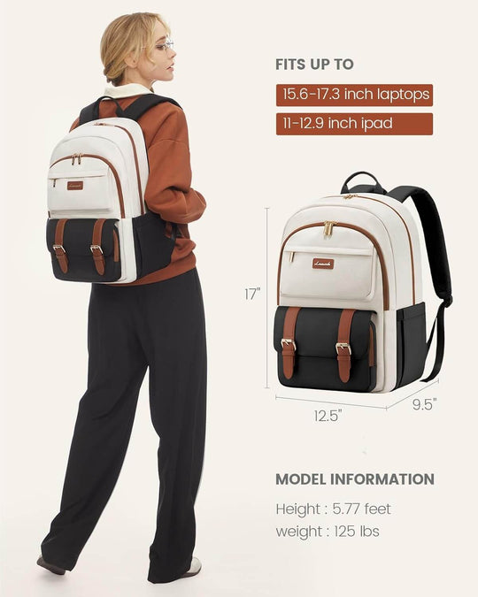 College Laptop Backpack， 15.6” 17.3”