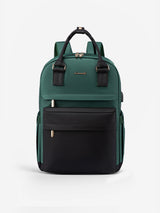 LOVEVOOK 1958 laptop backpack black green