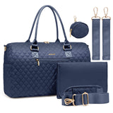 5Pcs Quilted Diaper Tote Bag