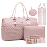 5Pcs Quilted Diaper Tote Bag