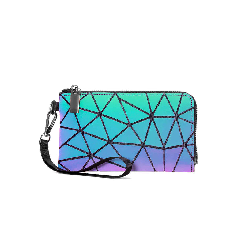 Hot Sale Fashion Geometry Lacttic Luminious Bag Top-Handle Hologram  Shoulder Bag