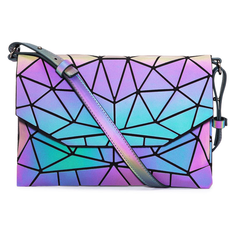 Geometric Luminous Holographic Reflective Women Shoulder Bag - LOVEVOOK –  Lovevook