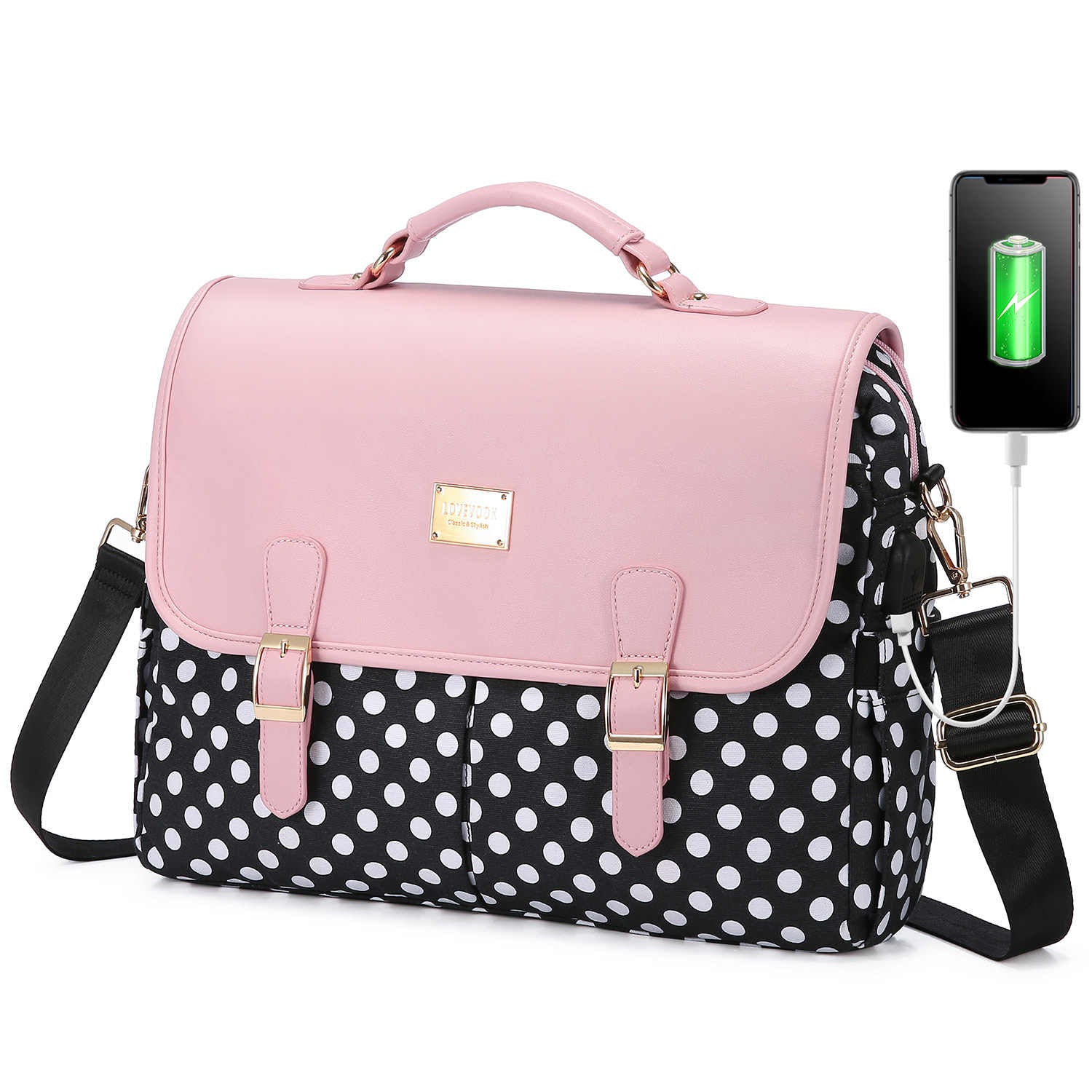 LOVEVOOK Laptop Bag for Women Large Computer Bags Cute Messenger Bag  Briefcase
